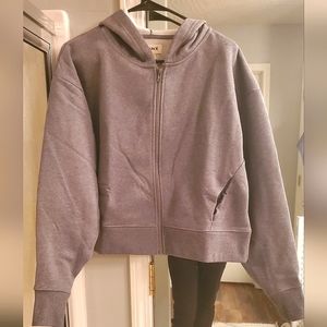 Pact Gray Heather Courtside Hoodie size Small